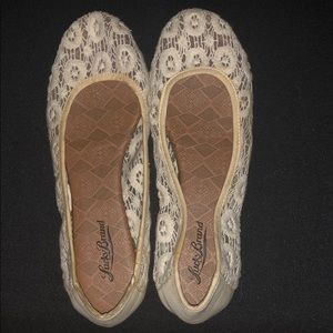 Lucky Brand Cream Flats